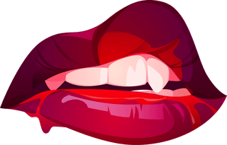 redlips-bloody-macarong-realistic-vampire-lips-set-illustration-989168