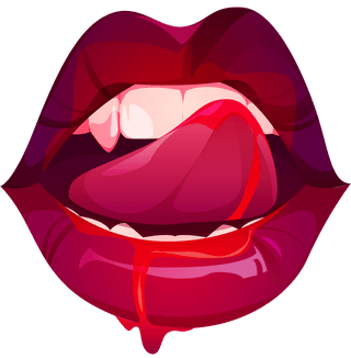 redlips-bloody-macarong-realistic-vampire-lips-set-illustration-845485