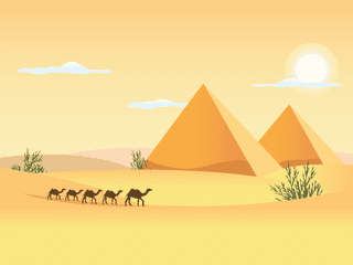 caravanof-camels-journeys-past-the-pyramids-of-giza-landscape-940472