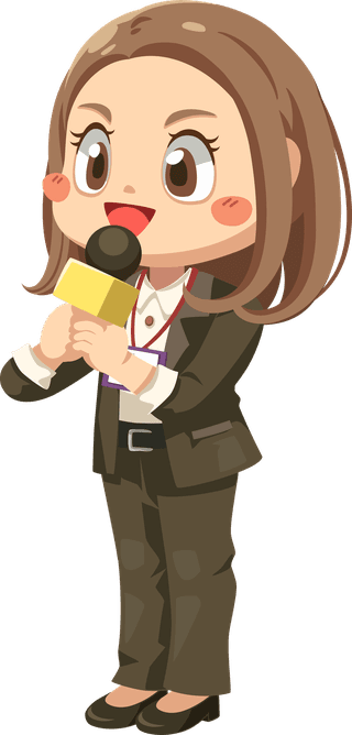 reporterset-female-reporter-holding-microphone-report-news-cartoon-character-883660