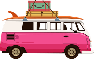 roadvehicles-icons-classical-van-car-bus-sketch-136059