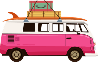 roadvehicles-icons-classical-van-car-bus-sketch-615577