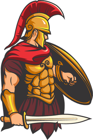 romanwarrior-spartan-warrior-icons-elegant-design-cartoon-character-sketch-158327