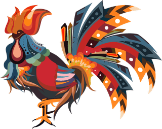 roosteranimals-icons-colorful-crab-dragonfly-fish-cock-sketch-533399