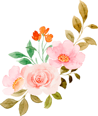 rosewatercolor-pink-flower-bouquet-collection-684776