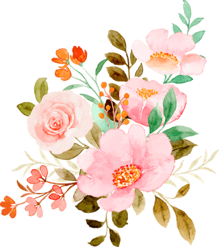 rosewatercolor-pink-flower-bouquet-collection-170969