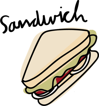 sandwichdrawing-style-food-collection-872870