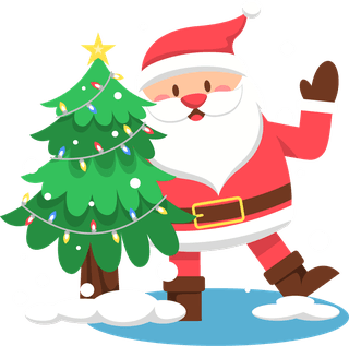 santaclaus-for-christmas-card-cartoon-vector-803311