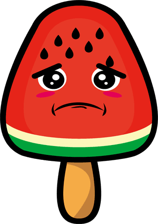 setcollection-of-cute-ice-cream-watermelon-mascot-design-879759