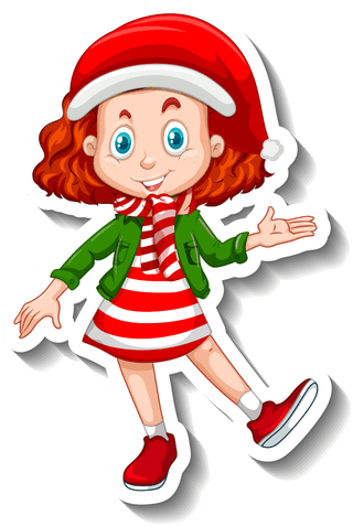 setof-christmas-objects-and-cartoon-characters-481947