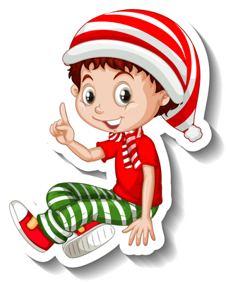 setof-christmas-objects-and-cartoon-characters-413986