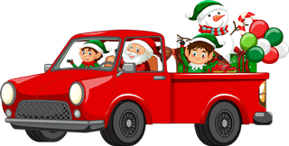 setof-different-christmas-cars-and-santa-claus-characters-23217