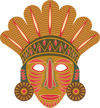 setof-eight-ornate-detailed-mayan-masks-isolated-on-white-background-139946