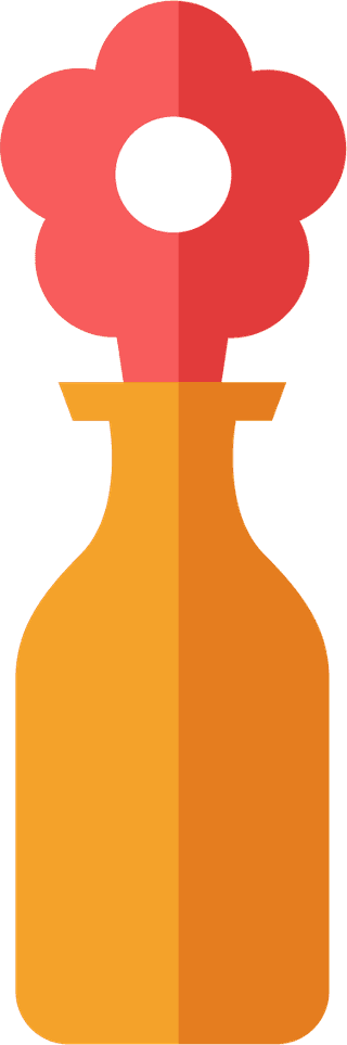 setof-free-bottle-with-stopper-in-flat-design-style-collection-vector-709120