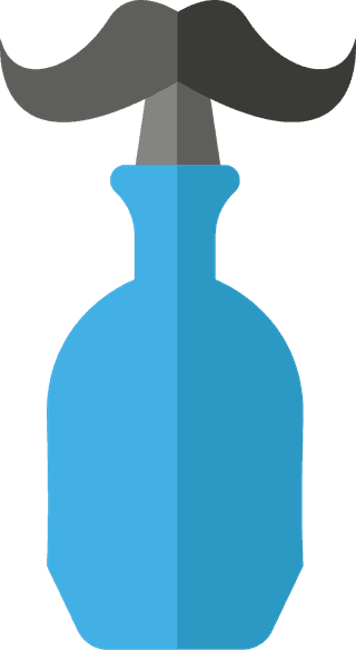 setof-free-bottle-with-stopper-in-flat-design-style-collection-vector-738432