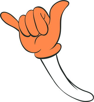 cartoonorange-hands-with-difference-pose-723197