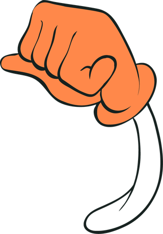cartoonorange-hands-with-difference-pose-754482