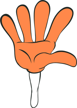 cartoonorange-hands-with-difference-pose-746343