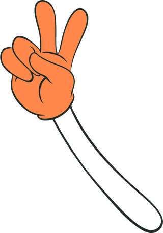 cartoonorange-hands-with-difference-pose-739908