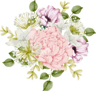 setseparate-parts-bring-together-beautiful-bouquet-flowers-water-colors-style-white-86853
