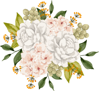 setseparate-parts-bring-together-beautiful-bouquet-flowers-water-colors-style-white-852973