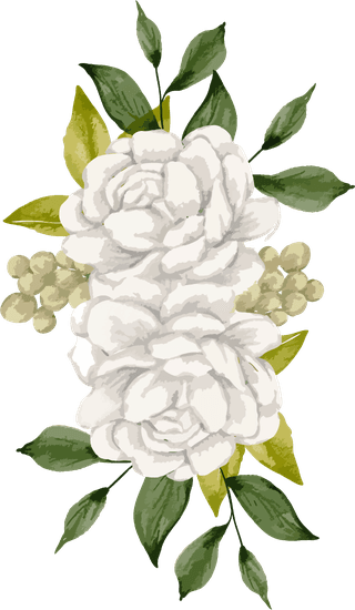 setseparate-parts-bring-together-beautiful-bouquet-flowers-water-colors-style-white-155555
