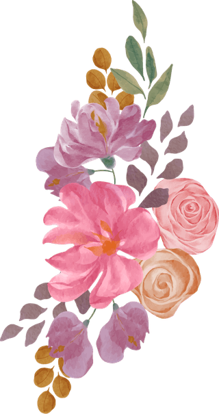 setseparate-parts-bring-together-beautiful-bouquet-flowers-water-colors-style-white-317037