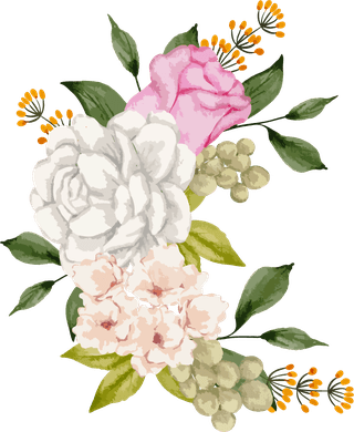 setseparate-parts-bring-together-beautiful-bouquet-flowers-water-colors-style-white-374015