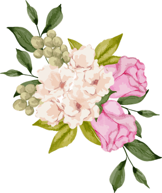 setseparate-parts-bring-together-beautiful-bouquet-flowers-water-colors-style-white-690247