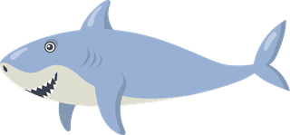 sharkcartoon-shark-different-emotions-set-722131