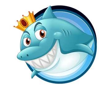 sharksea-animals-on-round-badges-illustration-772795