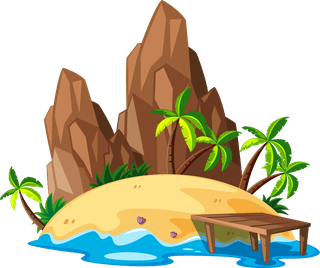 sixviews-of-islands-on-white-background-illustration-92389