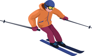 skierssports-icons-cartoon-characters-sketch-colorful-dynamic-design-243111