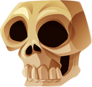 skullcaprealistic-cartoon-halloween-element-collection-211409