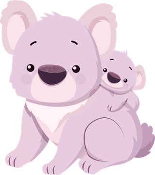 slothmonkey-koala-species-icons-cute-gestures-sketch-cartoon-characters-726869