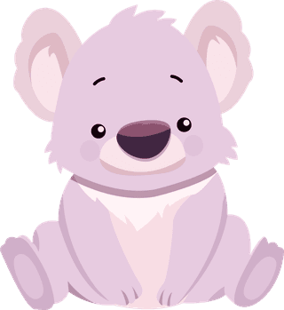 slothmonkey-koala-species-icons-cute-gestures-sketch-cartoon-characters-461310