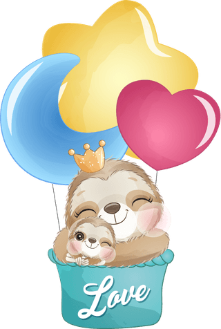slothsleep-cute-little-sloth-watercolor-illustrations-vector-261312