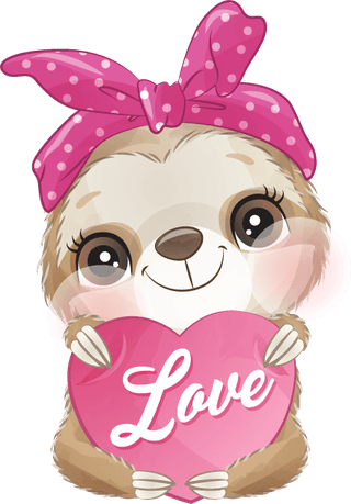 slothsleep-cute-little-sloth-watercolor-illustrations-vector-288733