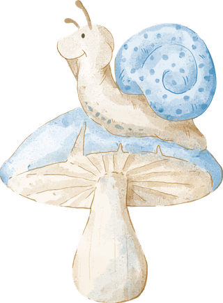 snailvector-illustration-watercolor-set-of-adorable-snail-for-731996