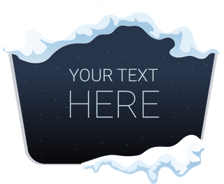 snowice-cap-with-text-here-gap-banners-set-illustration-550891