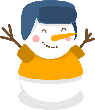 snowmancharacter-collection-flat-design-151744