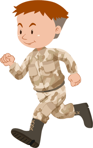 soldiersin-brown-uniform-illustration-166141