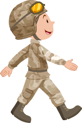 soldiersin-brown-uniform-illustration-33907