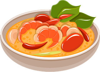 spicyhot-pot-bowl-thailand-icons-set-520647