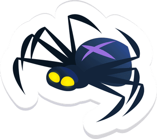 spiderhalloween-stickers-with-monsters-bats-candies-489139