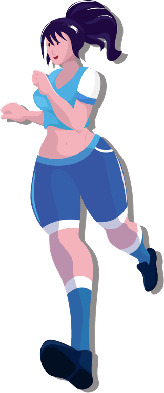 sportsgirls-icons-colored-cartoon-characters-sketch-529081