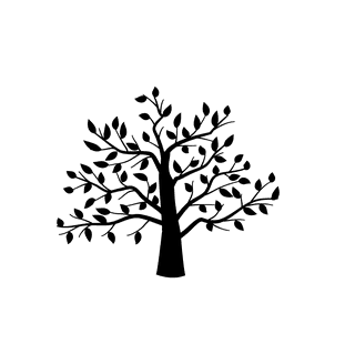 springtree-with-leaves-black-and-white-silhouette-890224