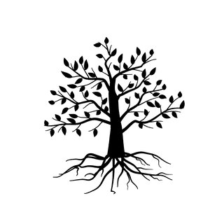 springtree-with-leaves-black-and-white-silhouette-893011