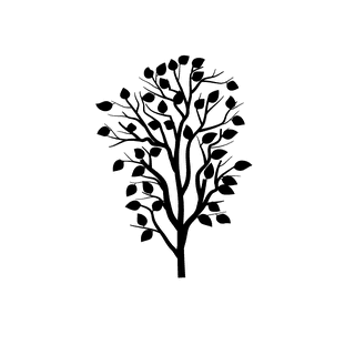 springtree-with-leaves-black-and-white-silhouette-913263