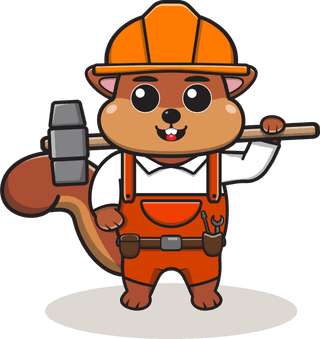 squirrelworker-vector-illustration-of-squirrel-farmer-cartoon-627755